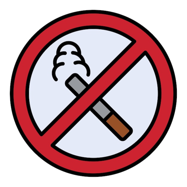 Vector no smoking icon