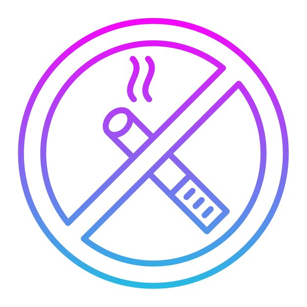 벡터 no smoking icon