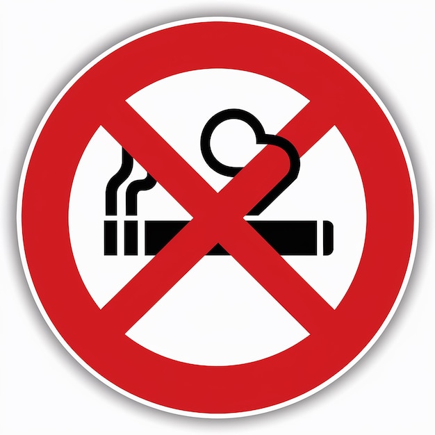 Vector a no smoking sign with a no smoking sign