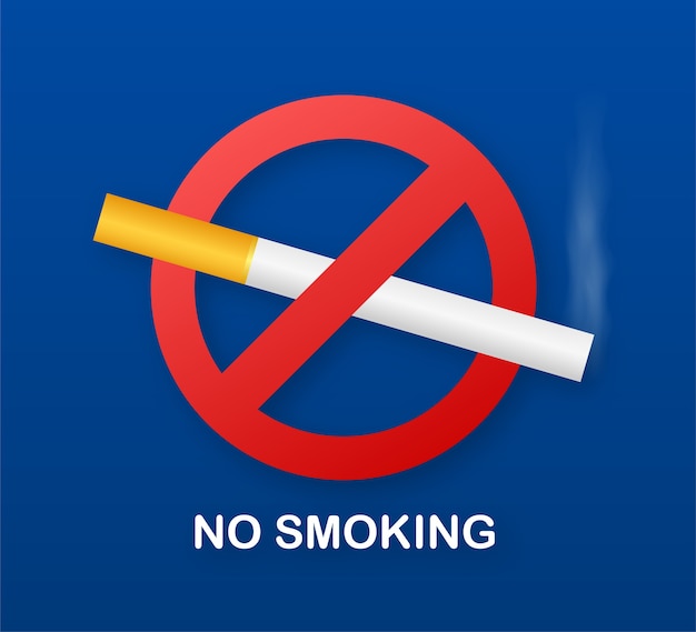 Vector no smoking sign