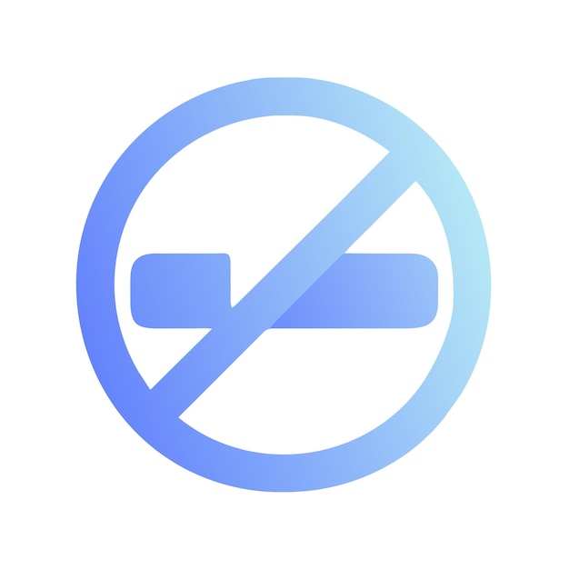 No smoking vector graphics illustration EPS source file format lossless scaling icon design