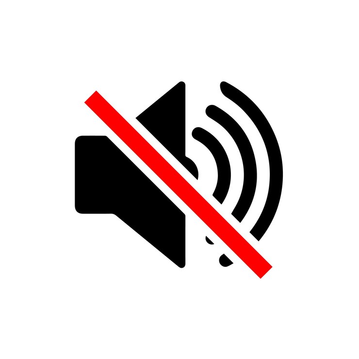 वेक्टर no sound icon vector eps jpg