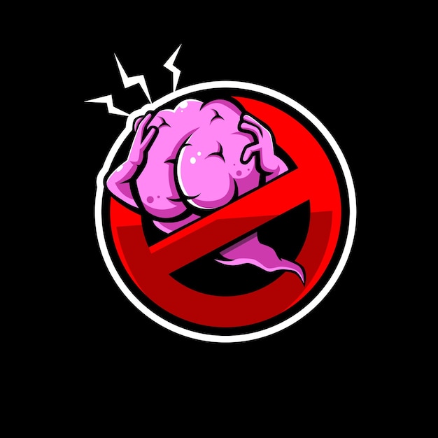 No Stress or Stress Busters Mascot Logo