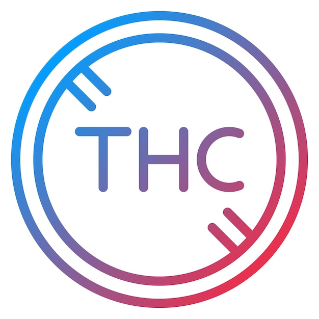 Vector no thc icon vector image can be used for cbd oil