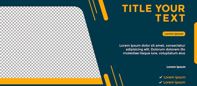 Vector no theme banner template ready to edit