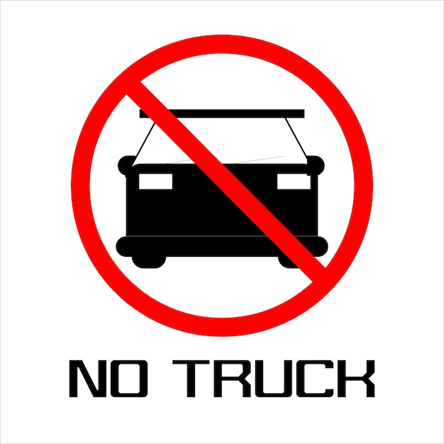 No Truck Sign