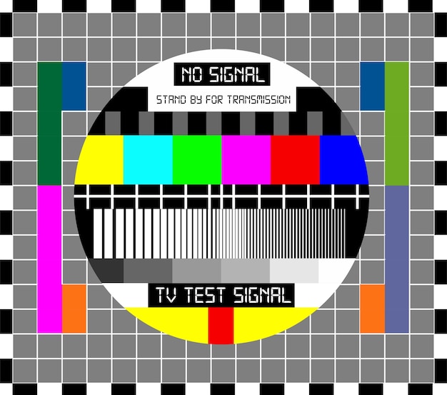 ベクトル テレビ信号シャネルプログラムの背景テンプレートなし