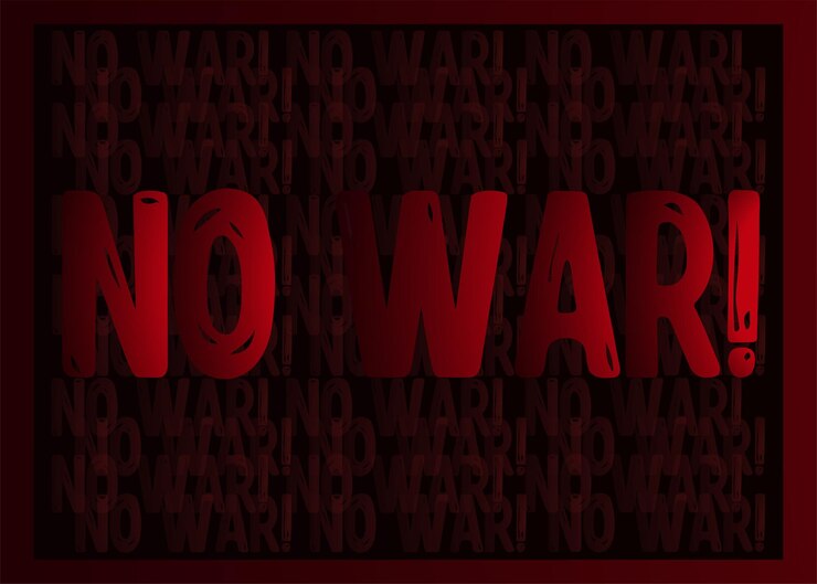 Vector no war ensign martial law illustration