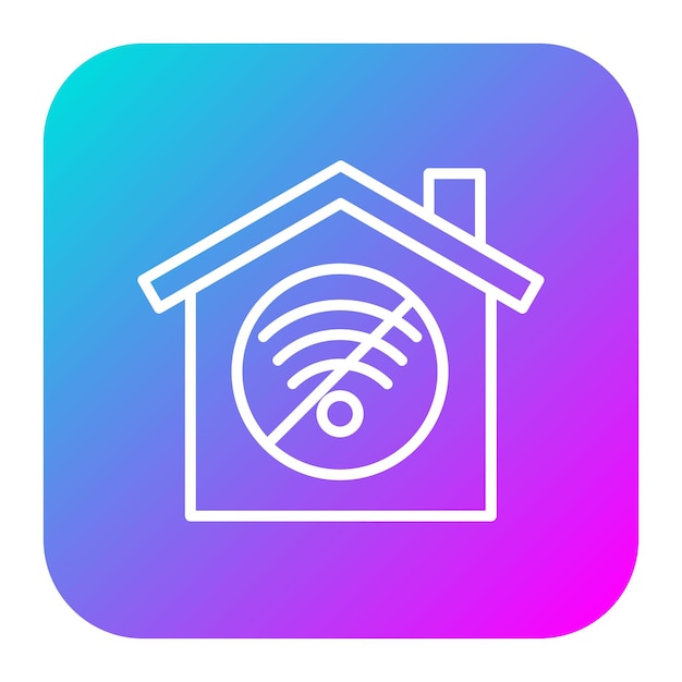 Vettore no wifi icona vettoriale di casa può essere utilizzata per il set di icone di lavoro da casa