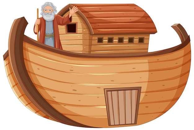 Vector noah's ark without animals vector