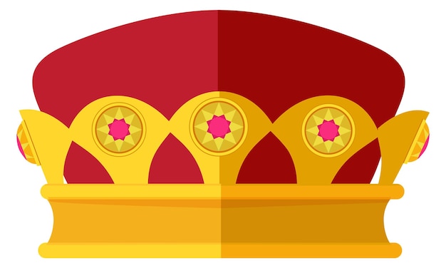 Noble crown color icon golden power symbol