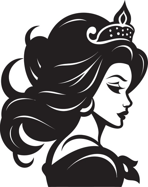 Vettore noble tiara illuminated logo design emblem regal heiress unveiled iconic logo design