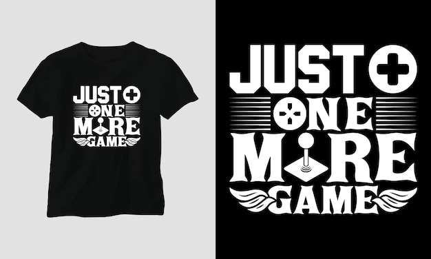 Vector nog maar één game - gaming svg t-shirt en kledingontwerp