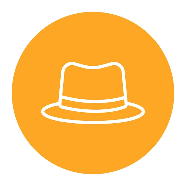 Noir Hat icoon vector afbeelding Kan worden gebruikt voor misdaadonderzoek