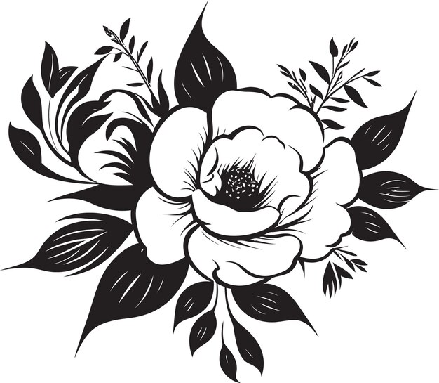 Vector noir nouveau floral fantasies illuminated iv dark floral vector nouveaucharcoal floral excellence il