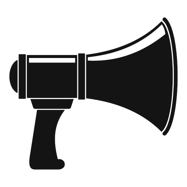 Noise of megaphone icon Simple illustration of noise of megaphone vector icon for web