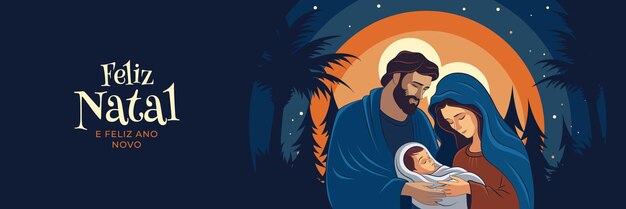 Noite de Natal Nascimento de Jesus Cristo Feliz Natal familia sagrada