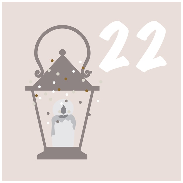 NOLIDAY GNOMES Adventskalender geïsoleerde vectorillustratie