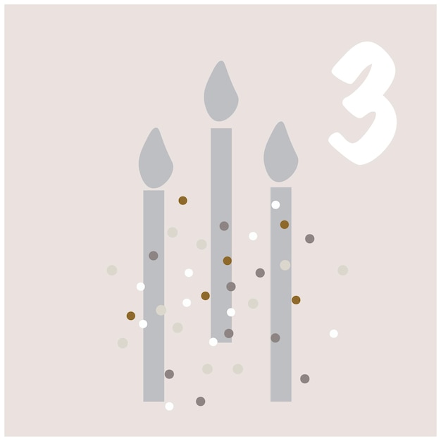 NOLIDAY GNOMES Adventskalender geïsoleerde vectorillustratie