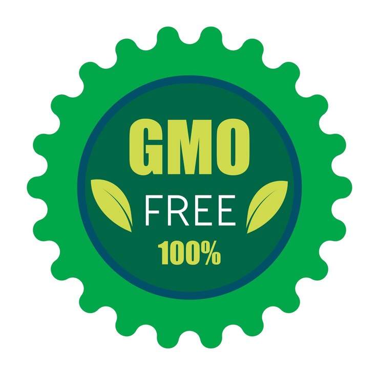 वेक्टर non gmo free from genetically modified product