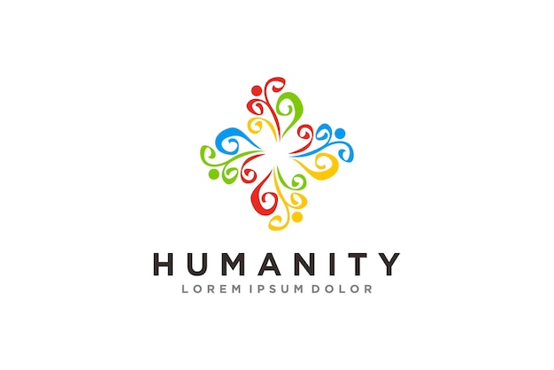 Non profit organization logo design health service icon symbol humanitarian