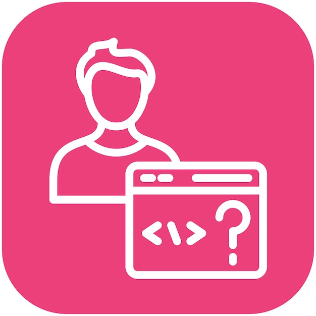Техническая не пользовательская векторная иллюстрация значка No Code