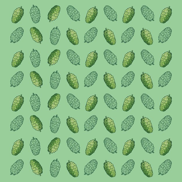 Noni fruit vector kunst achtergrond