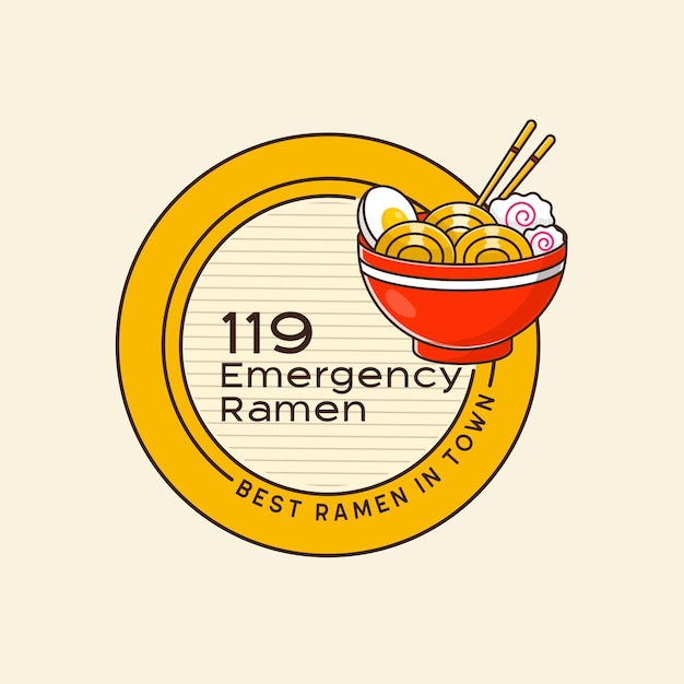 Nood Ramen Logo Badge Concept