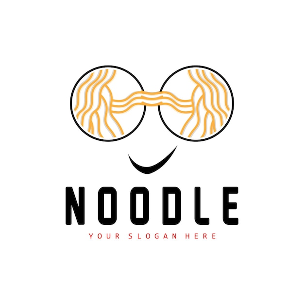 Noodle Logo Ramen Vector Chinese Food Fast Food Restaurant Brand Design Product Brand Cafe Company Logo
