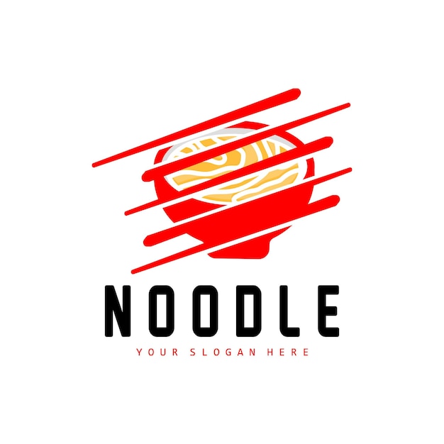 Noodle logo ramen vector chinese food fast food restaurant brand design product brand cafe logo aziendale