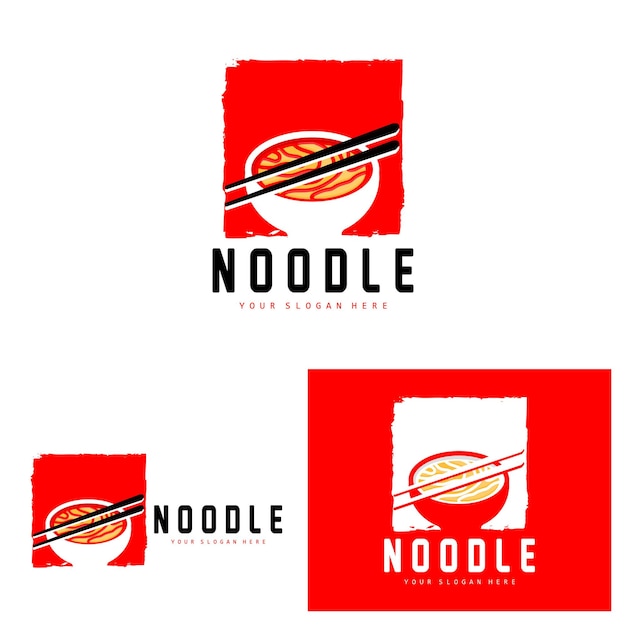 Noodle Logo Ramen Vector Chinese Food Fast Food Restaurant Brand Design Product Brand Cafe Company Logo