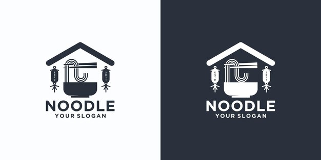 Noodle logo reference,with initial style, noodle shop, ramen,udon, food shop and other.