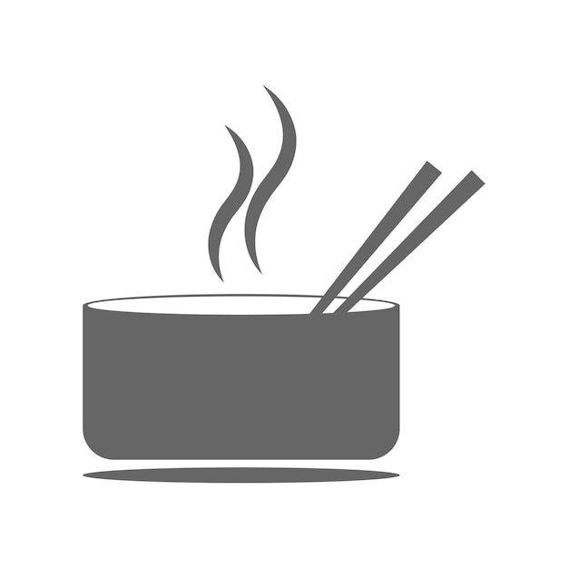 Vector noodles icon logo