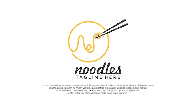 Noodles logo design vector template Premium Vector part 3