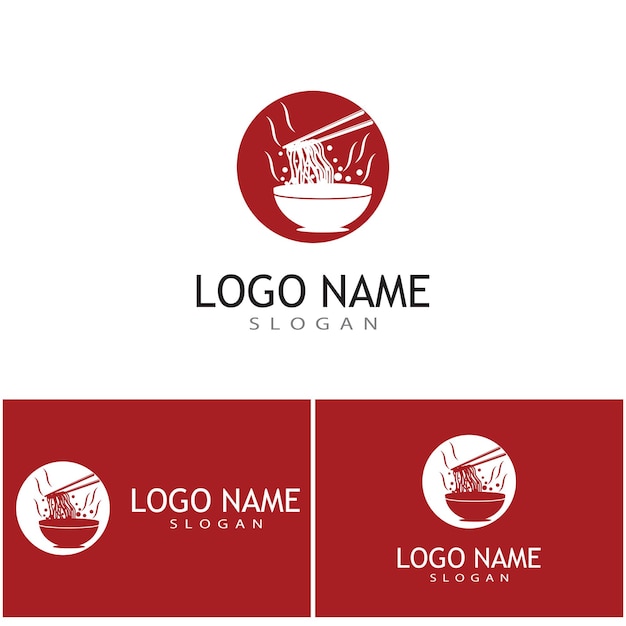 Noodles Logo Template vector symbol design