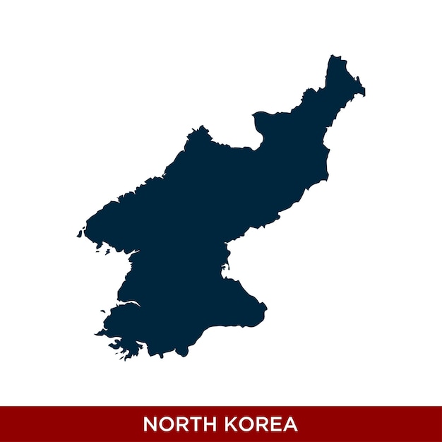 Noord-Korea land kaart pictogram Vector ontwerpsjabloon
