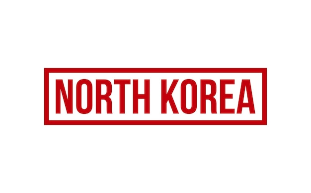 Noord-Korea Rubberstempel zegel Vector