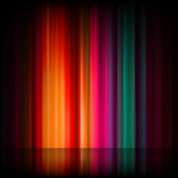 Noorderlicht. Kleurrijk abstract.