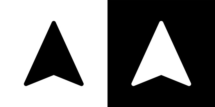 Vector noordrichting compass vector pijl set van geïsoleerde pictogram pijl noord vector grafische illustratie