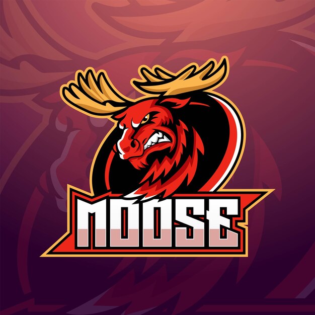 Modello di logo della mascotte del gioco di esportazione del giocatore di noose pro vettore premium