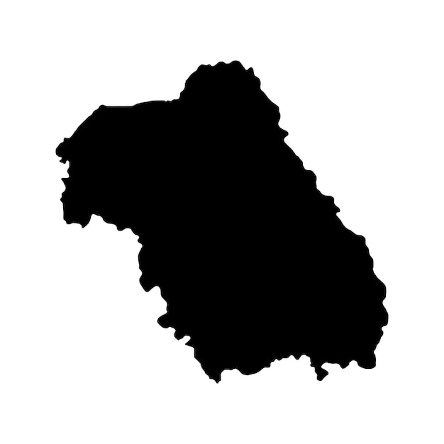 Nord Est development region map region of Romania Vector illustration