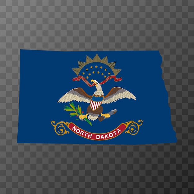 North Dakota state flag Vector illustration