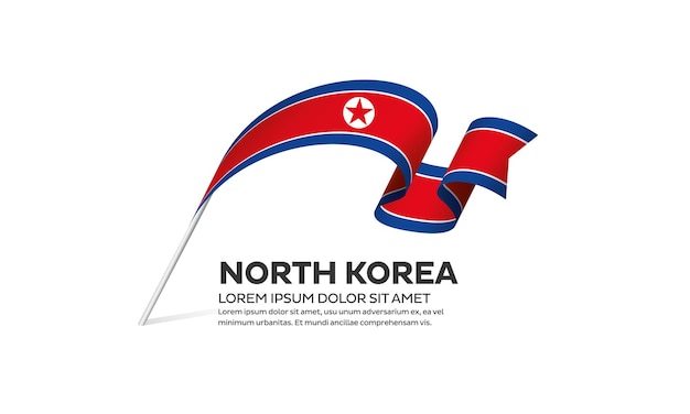 North Korea flag vector