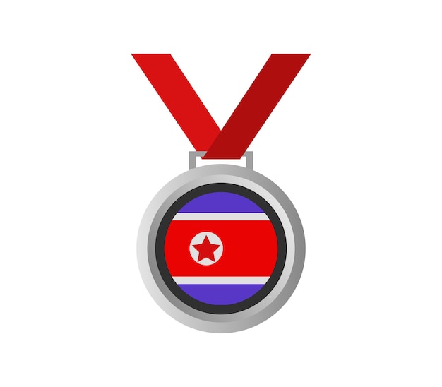 Vector north korea medal