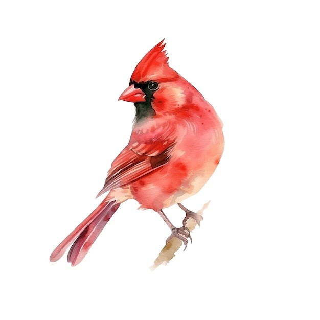 Northern Cardinal aquarelverf