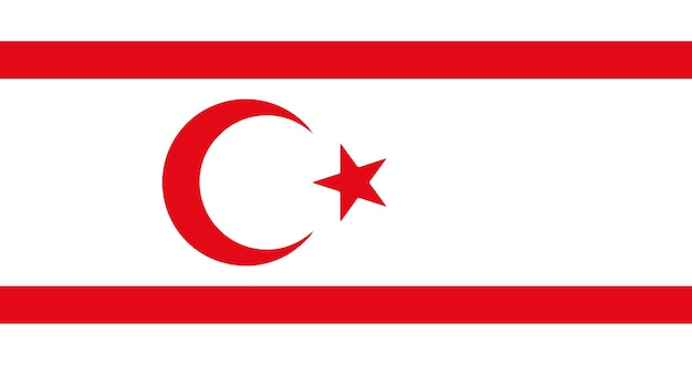 Vector northern cyprus flag in vector