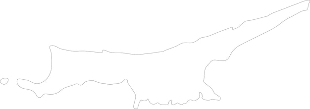 Vector northern cyprus northern cyprus outline map