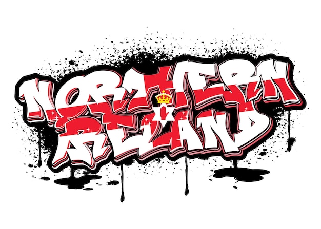 northern ireland graffiti lettering typography art illustration