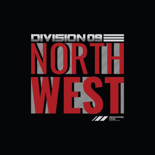 Северо-западный дизайн футболки и одежды