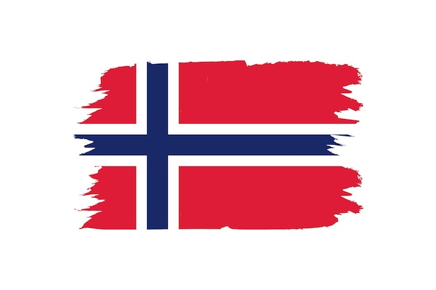 Vector norway flag 3d vector design